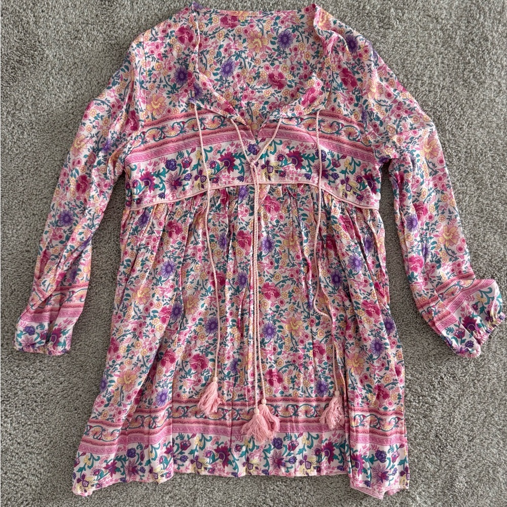 Floral Bohemian Tunic Dress